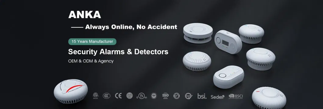 California Fire Protection Listing UL Approved 2 in 1 Combination WiFi Smoke Alarm Co Detector